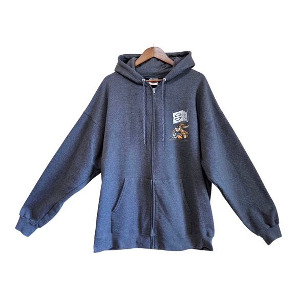 HARLEY DAVIDSON Men's XL Sweatshirt Hoodie Grand Canyon Road Runner Coyote 50" - Picture 1 of 10